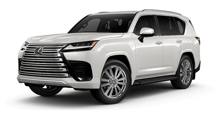 Exterior of the Lexus LX 600 Ultra Luxury shown in Eminent White Pearl | Lexus of Louisville in Louisville KY