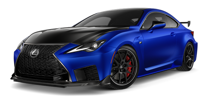Exterior of the Lexus RC F Fuji Speedway Edition shown in Electric Surge. | Lexus of Louisville in Louisville KY
